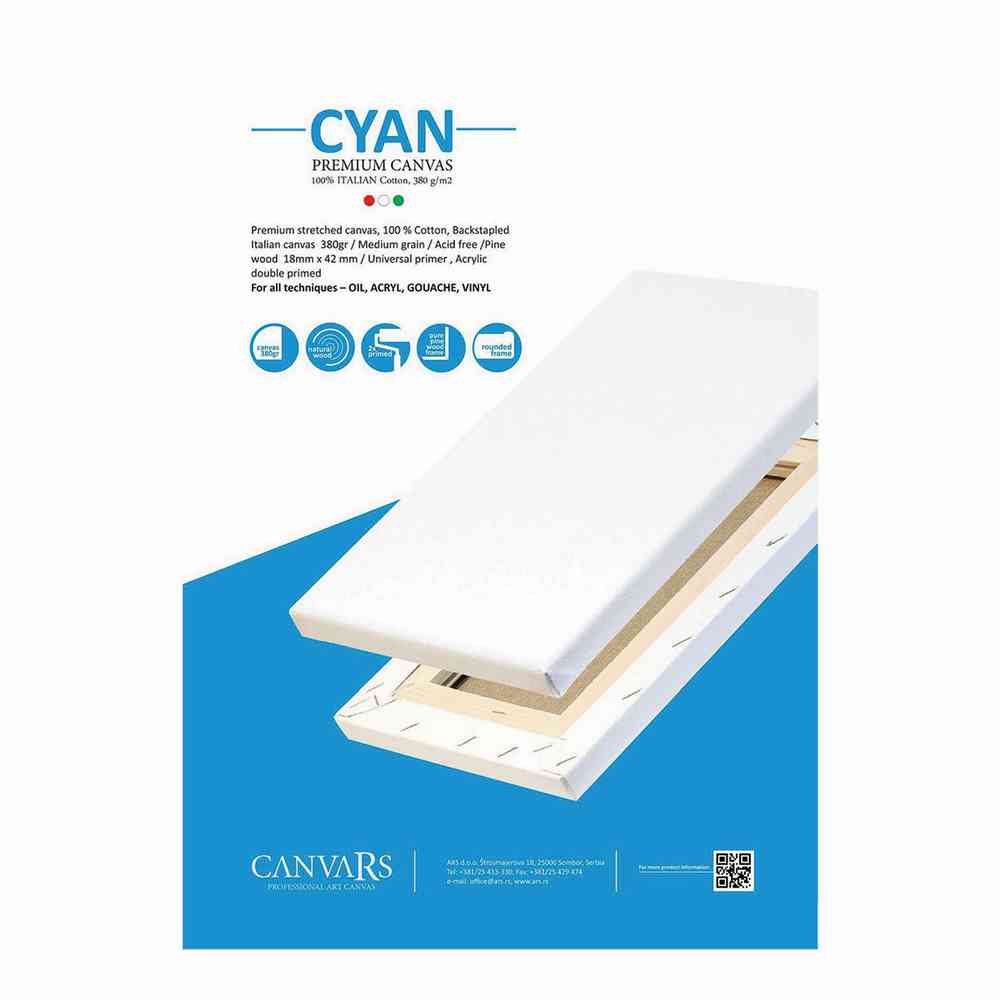 CYAN CANVARS 20X20CM