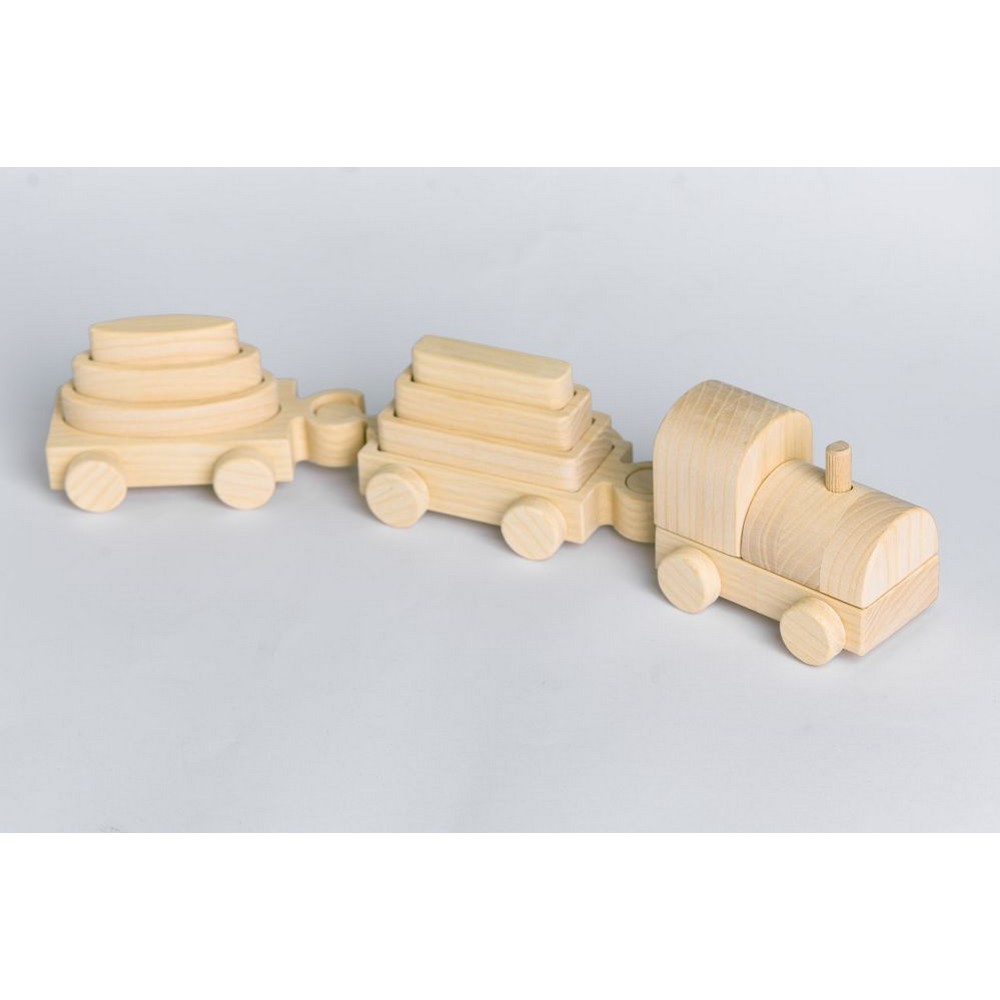 PIKA PAU DRVENI MALI VOZ 