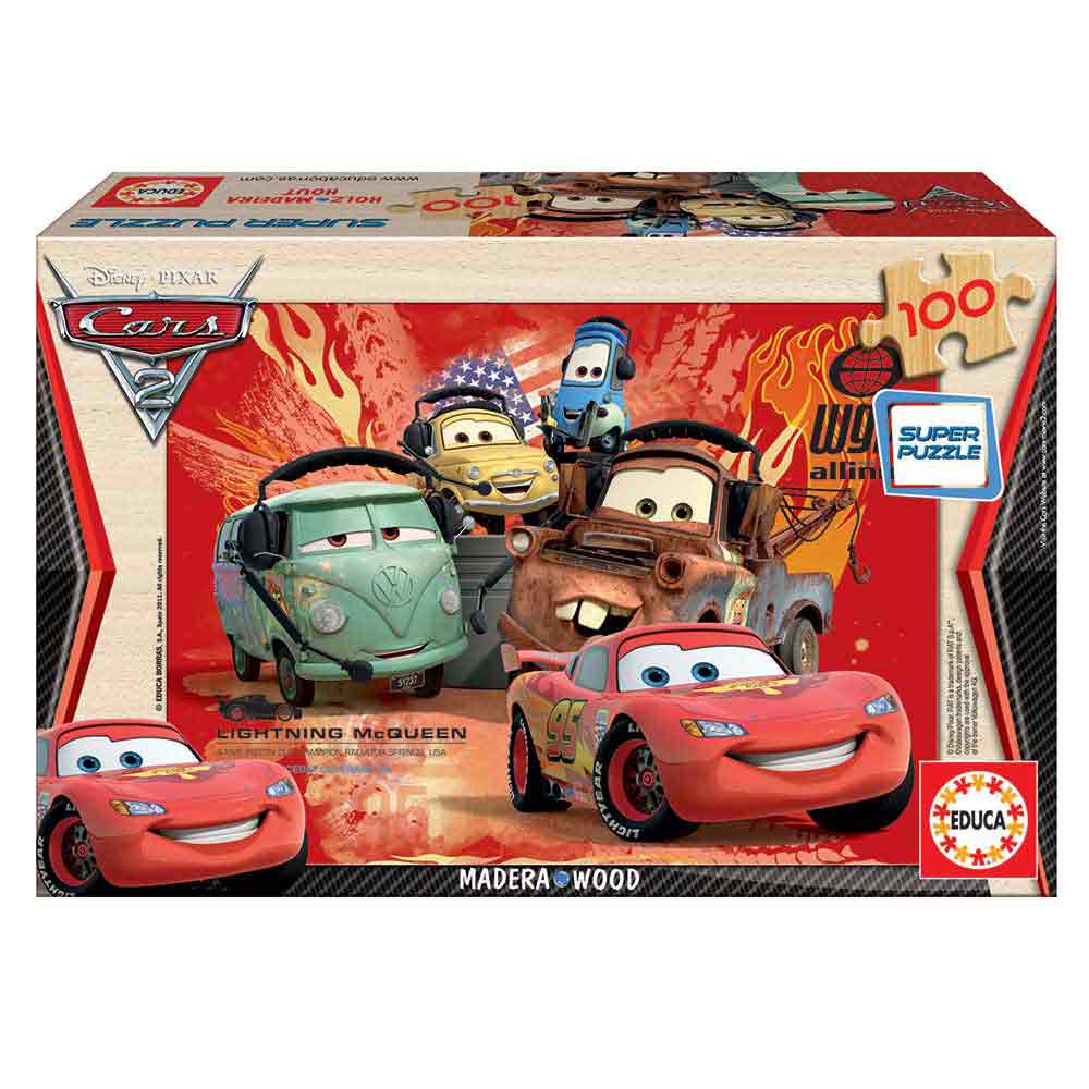 DRVENE SLAGALICE CARS 2 100 