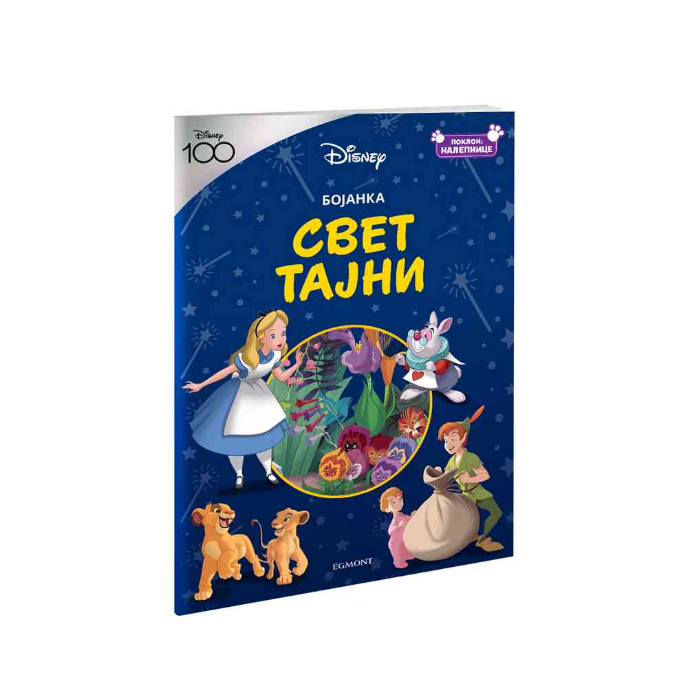 DISNEY100 KLASIK SVET TAJNI BOJANKA SA NALEPNICAMA