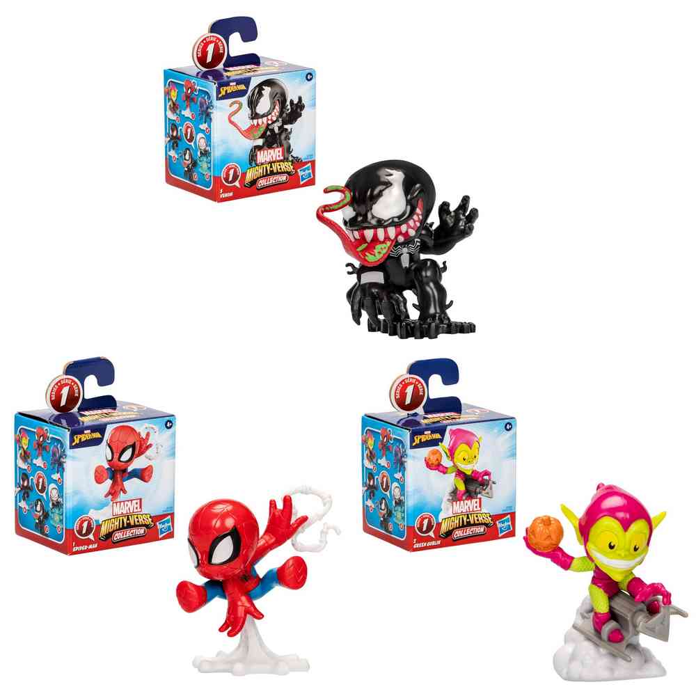 SPIDEY  MIGHTY VERSE COLLECTIBLE AST 