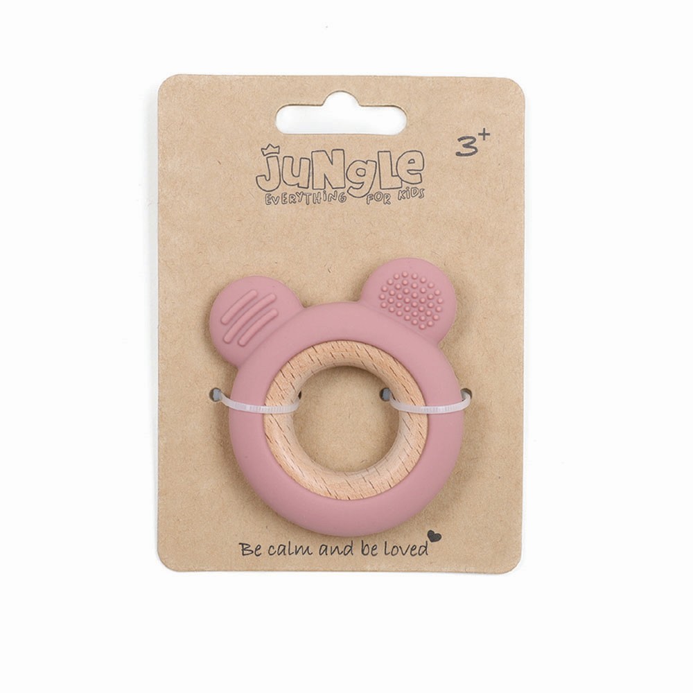 JUNGLE BEBI SILIKONSKA GLODALICA ROZE