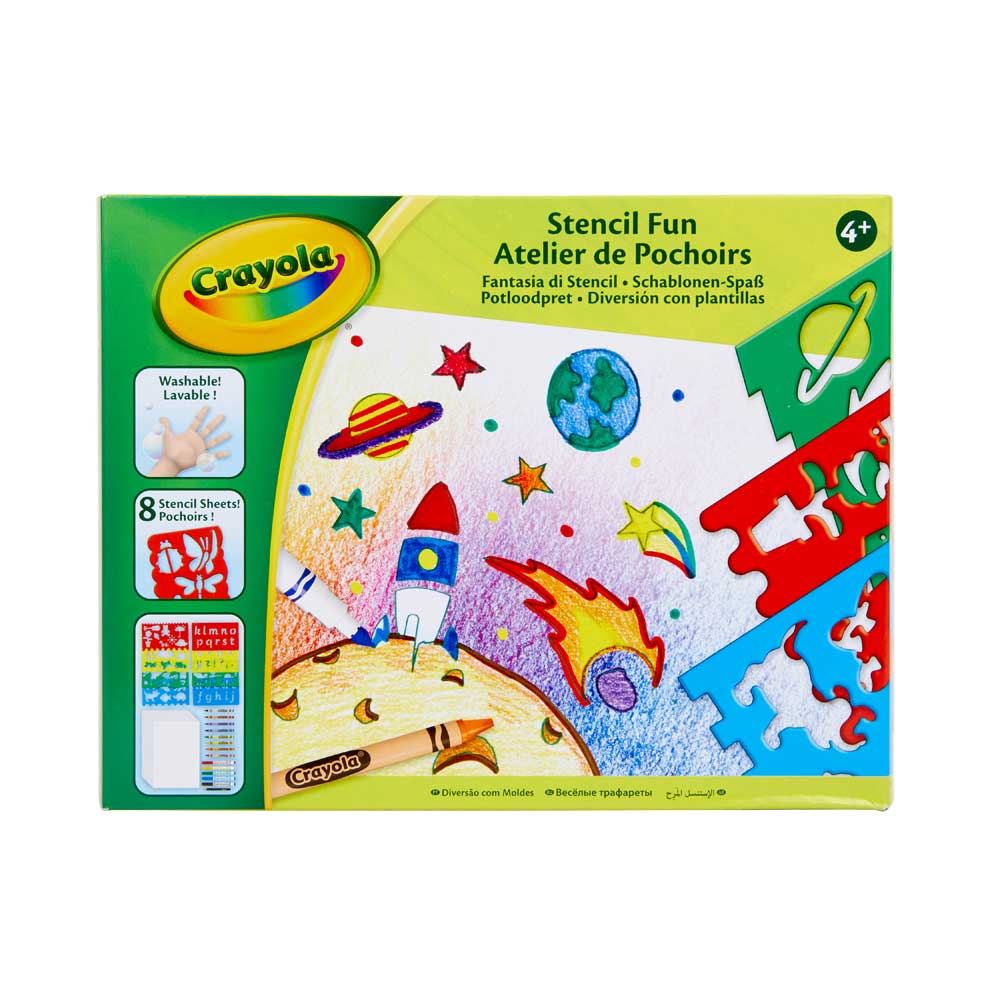 CRAYOLA CRAYOLA STENCIL FUN SET 