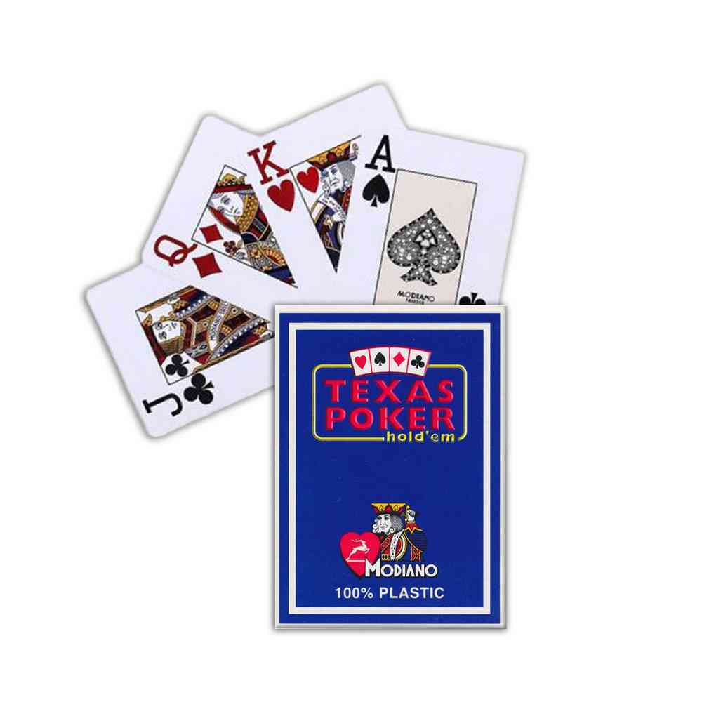 KARTE MODIANO - TEXAS POKER 2 JUMBO - BLUE