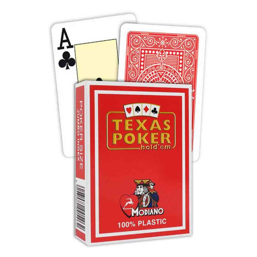 KARTE MODIANO - TEXAS POKER 2 JUMBO - RED