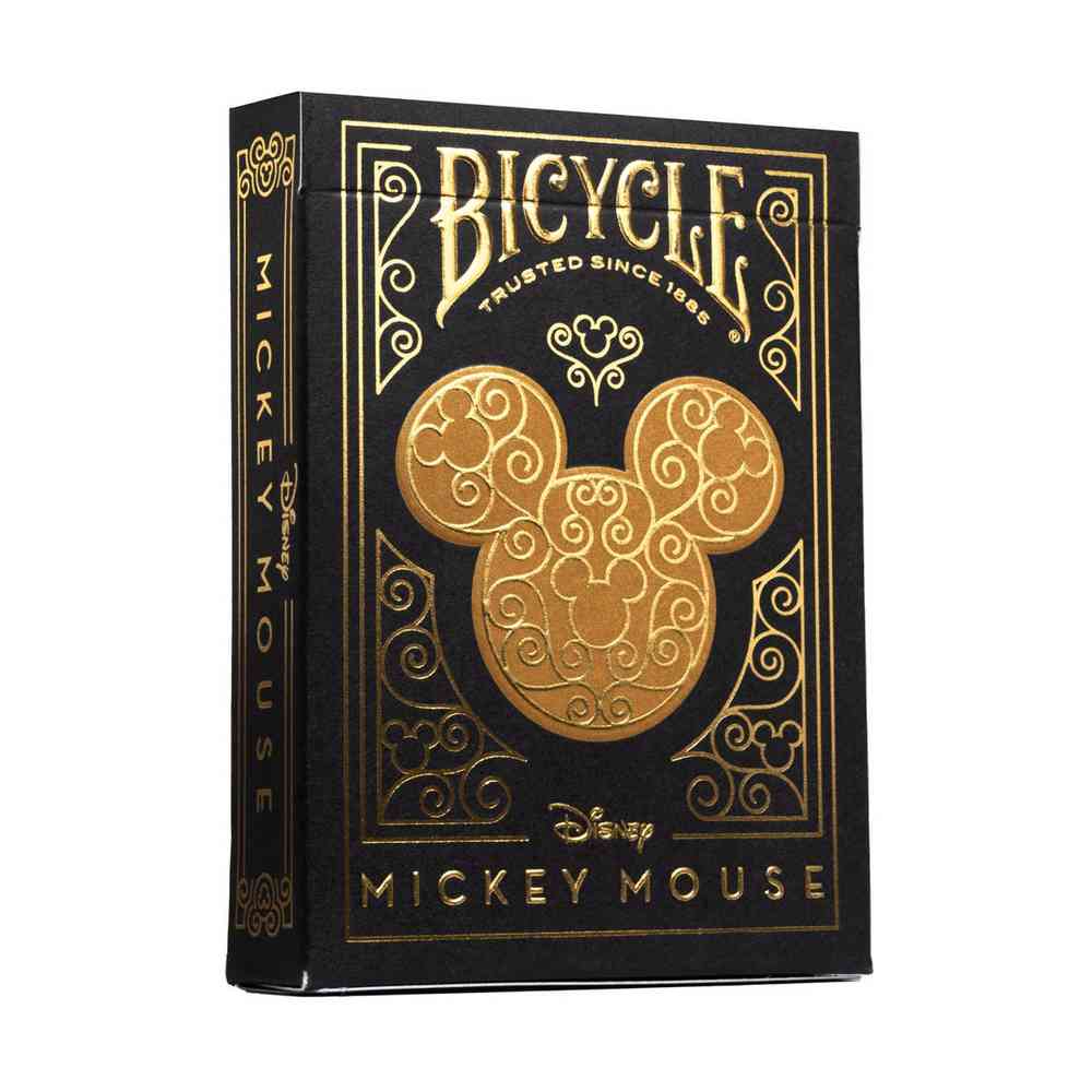 KARTE BICYCLE ULTIMATES - BLACK AND GOLD MICKEY - PLAYING CARDS