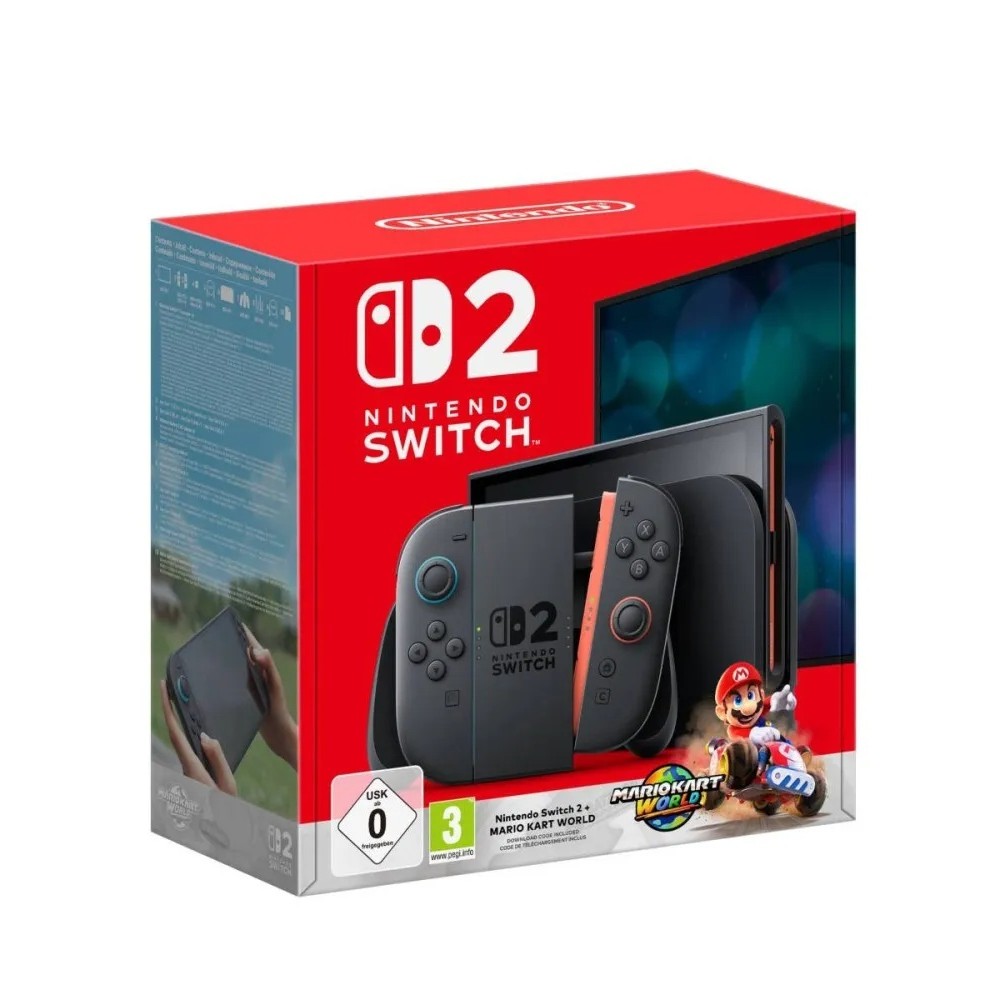 KONZOLA NINTENDO SWITCH 2 - LIGHT BLUE AND LIGHT RED JOY-CON + SWITCH MARIO KART 