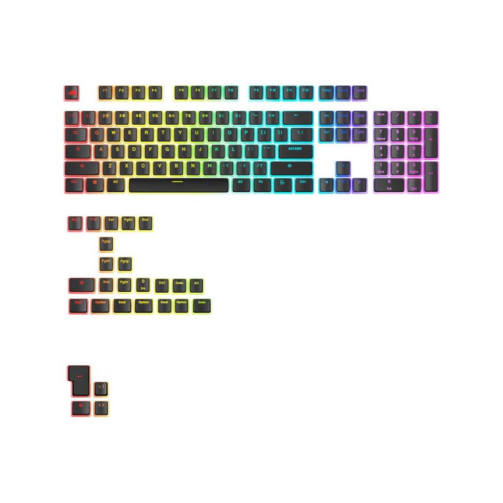 KEYCAPS GLORIOUS AURA V3 - BLACK 