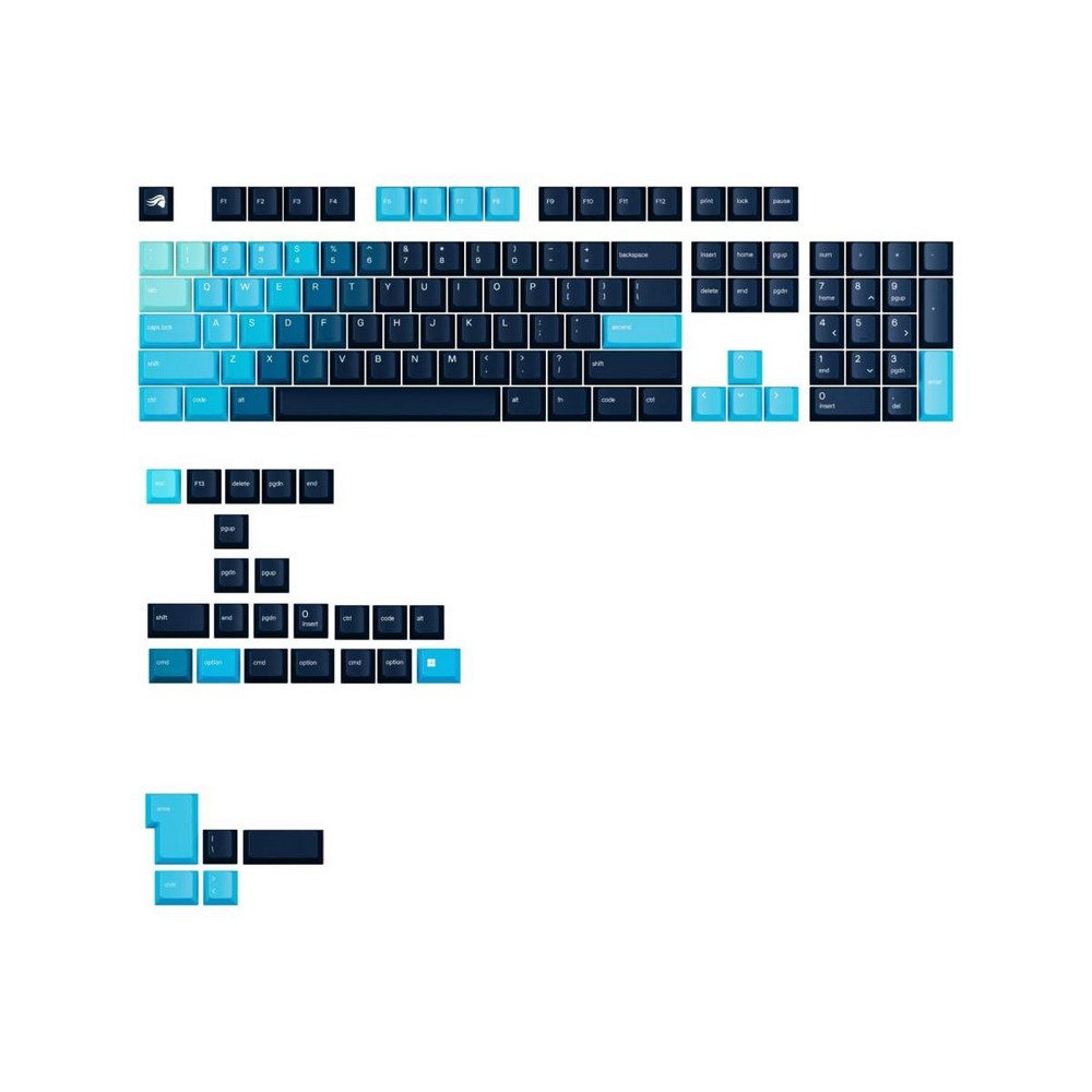 KEYCAPS GLORIOUS GPBT GRADIENT - CELESTIAL ICE 