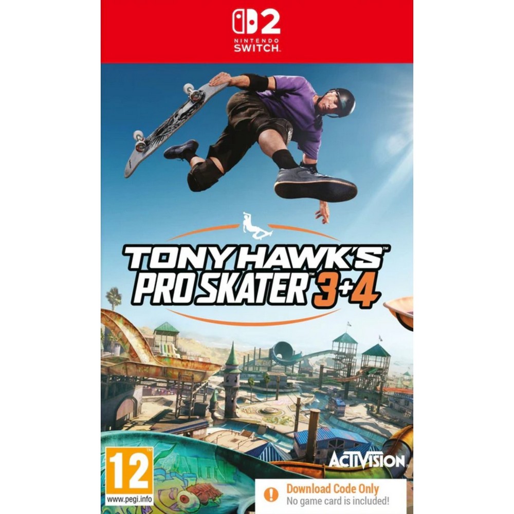 SWITCH 2 TONY HAWKS PRO SKATER 3 + 4 - CODE IN A BOX 