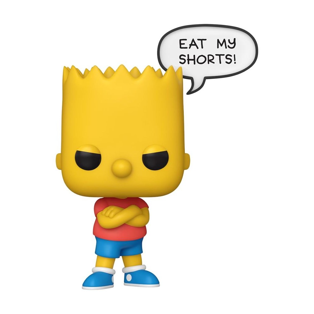 BOBBLE FIGURE TELEVISION - THE SIMPSONS POP! - BART (EAT MY SHORTS) #1742 