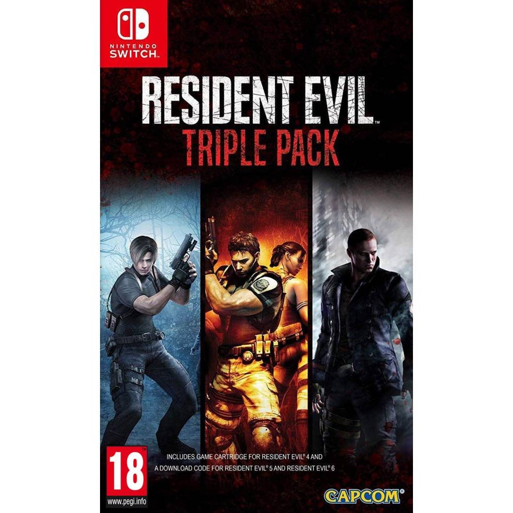 SWITCH RESIDENT EVIL TRIPLE PACK ( RE4 + RE5 +RE6 ) 