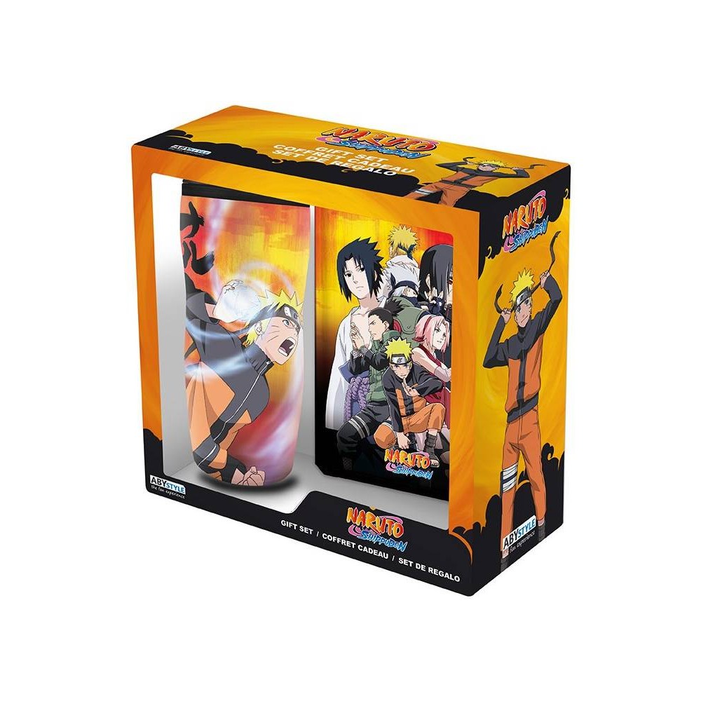 GIFT SET ABYSTYLE - NARUTO SHIPPUDEN - TRAVEL MUG I SVESKA AKCIJA 355ML 