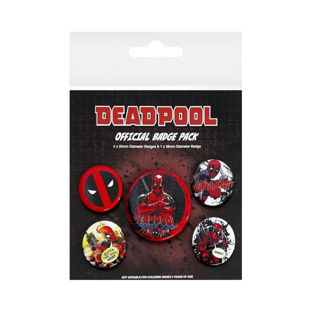 BEDŽEVI DEADPOOL - BADGE PACK 