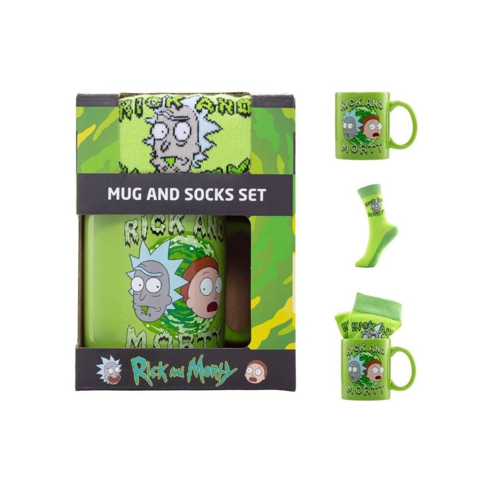 GIFT SET - RICK & MORTY - PORTAL - ŠOLJA & ČARAPE 