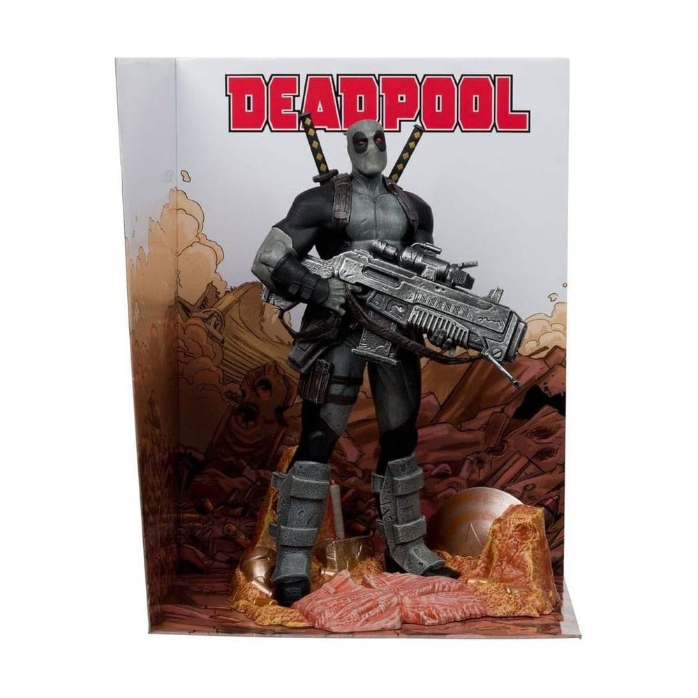 STATUE MARVEL COLLECTION - DEADPOOL - GREY SUIT WAVE 5 DEADPOOL 27CM 