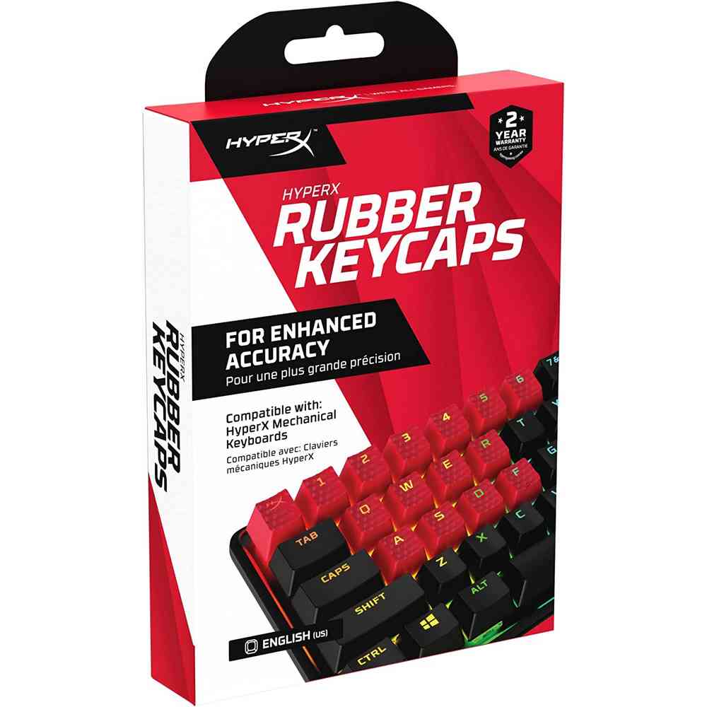 KEYCAPS HYPERX - RUBBER KEYCAPS - RED