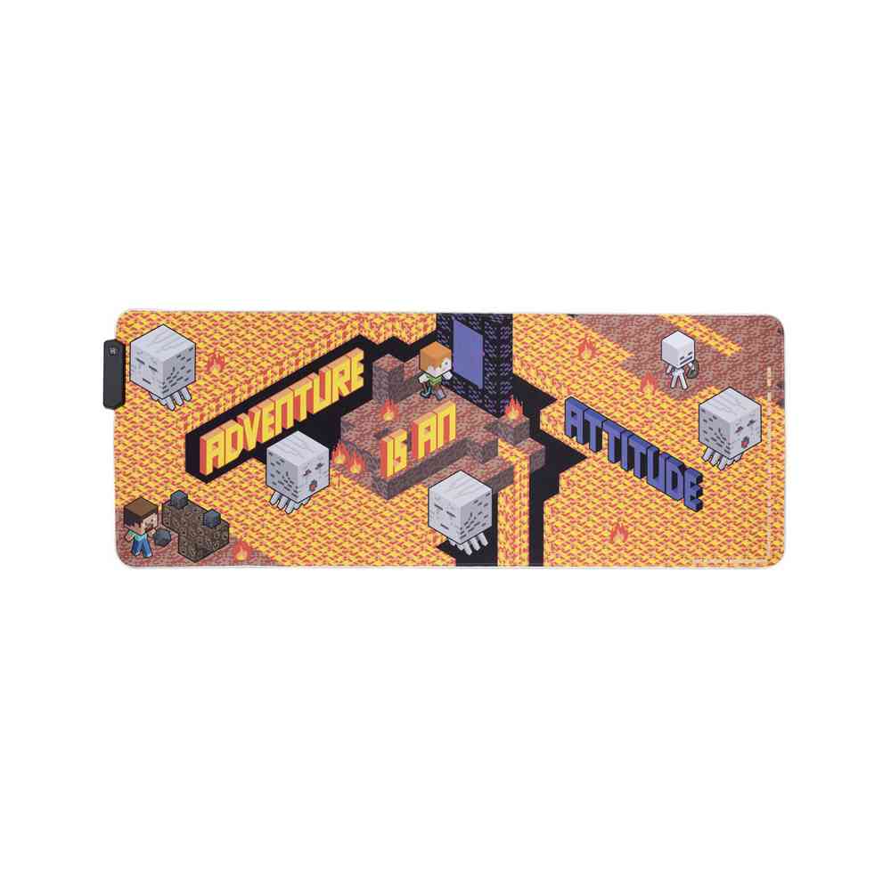 PODLOGA PALADONE MINECRAFT - ADVENTURE IS AN ATTITUDE - LIGHT UP DESK MAT 