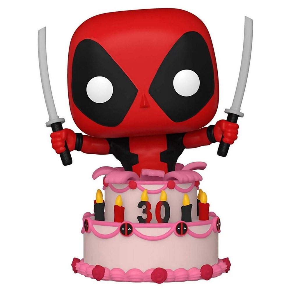 BOBBLE FIGURE MARVEL - DEADPOOL POP! - DEADPOOL IN CAKE 
