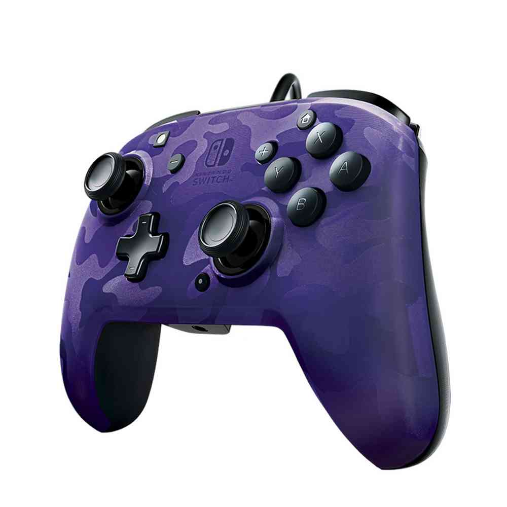 GAMEPAD PDP FACEOFF DELUXE+ CAMO PURPLE 