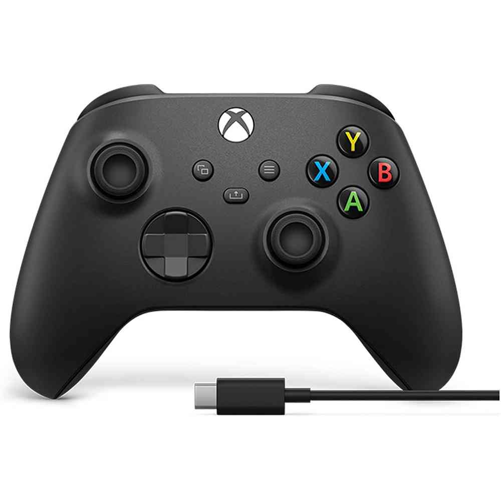 GAMEPAD MICROSOFT XBOX ONE SERIES X WIRELESS CONTROLLER + CABLE - CARBON BLACK
