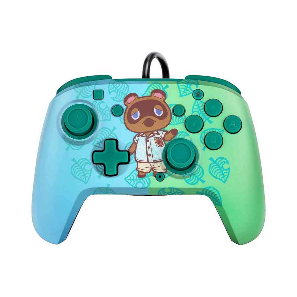 GAMEPAD PDP FACEOFF DELUXE CONTROLLER + AUDIO - ANIMAL CROSSING 