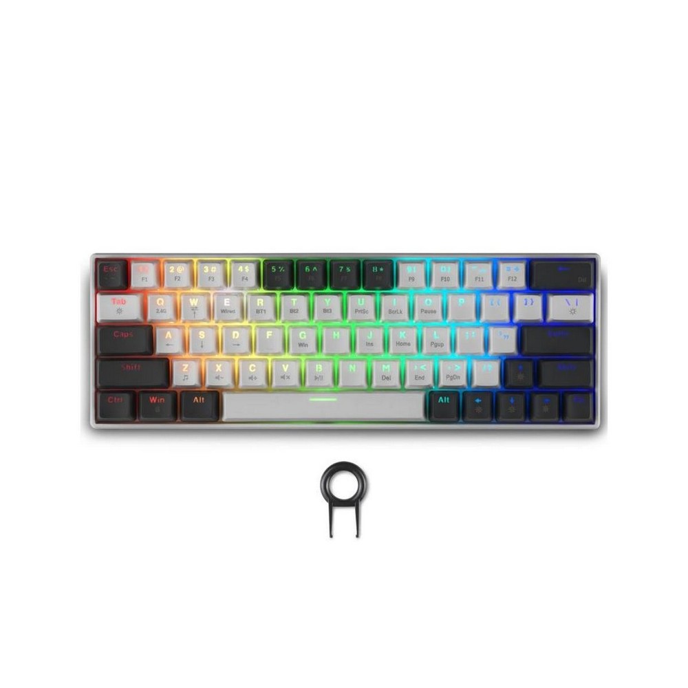 TASTATURA SPARTAN GEAR PEGASUS 2 RGB WIRELESS - WHITE / GREY 