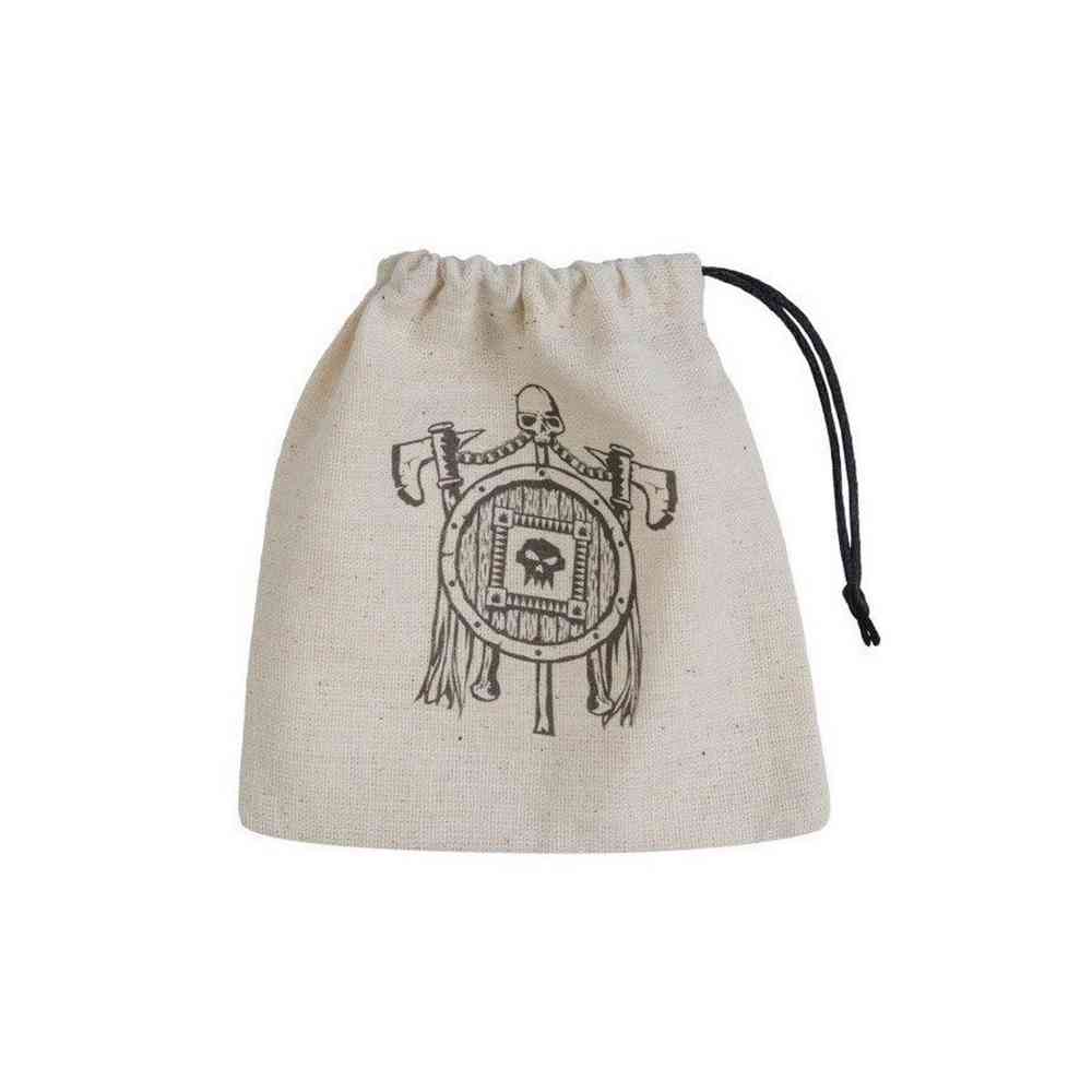 KOCKICE Q WORKSHOP - ORC BEIGE & BLACK - DICE BAG 
