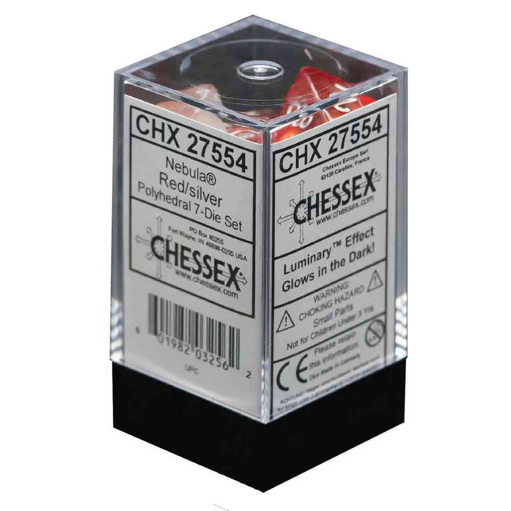 KOCKICE CHESSEX - NEBULA - LUMINARY - RED & SILVER (7) 