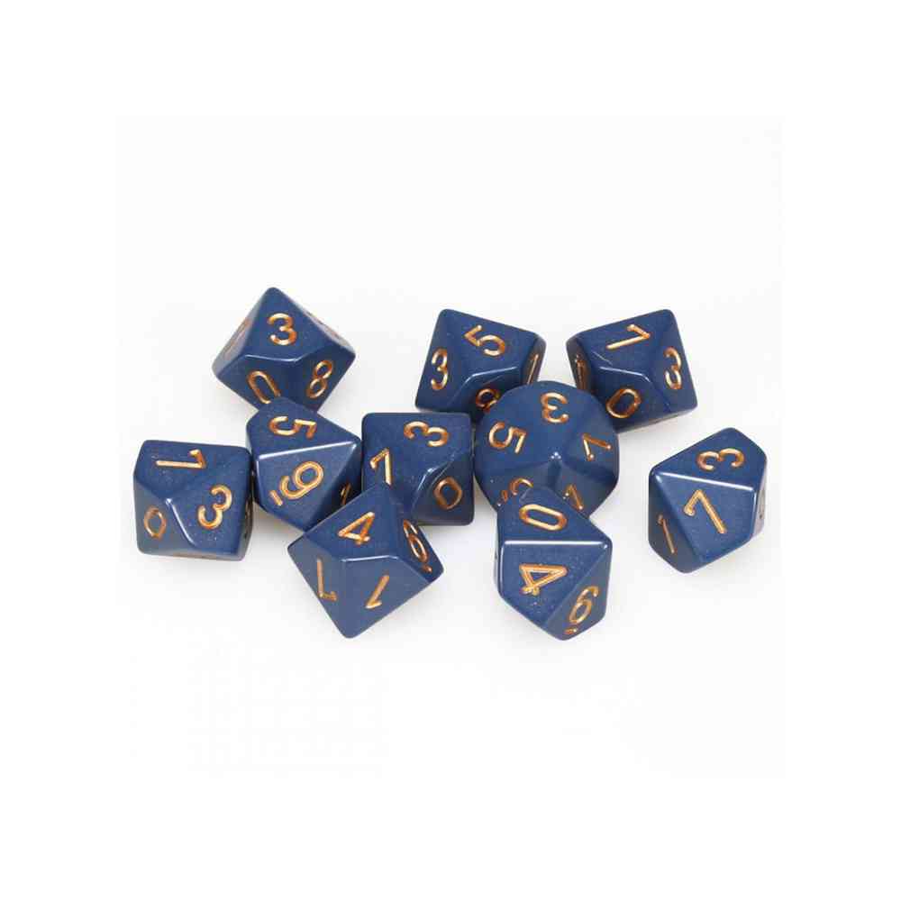 KOCKICE CHESSEX - OPAQUE - DUSTY BLUE & COPPER - (36) 