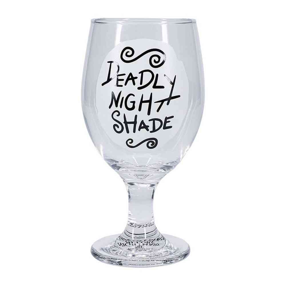 cASA THE NIGHTMARE BEFORE CHRISTMAS - DEADLY NIGHT SHADE - GLOW IN THE DARK GLAS 