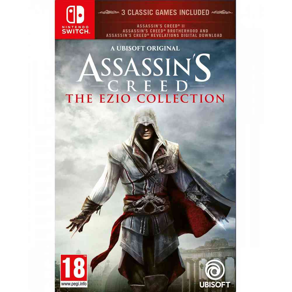 SWITCH ASSASSINS CREED  THE EZIO COLLECTION  CODE IN A BOX 