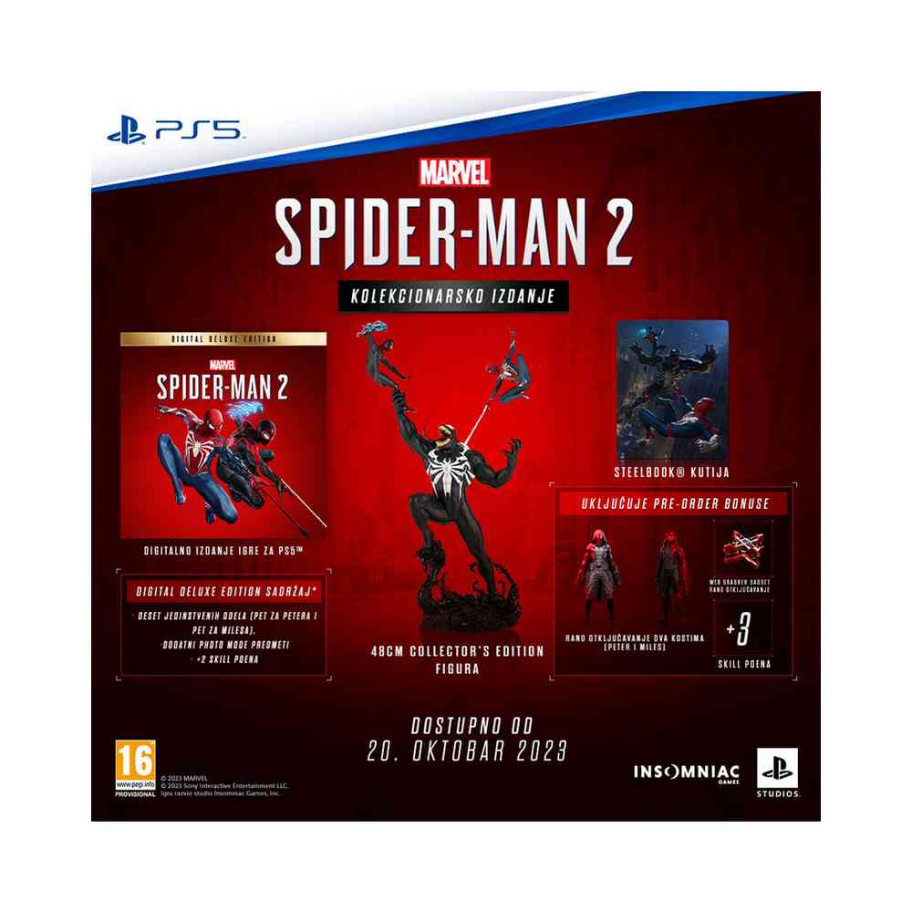 PS5 MARVELS SPIDERMAN 2  COLLECTORS EDITION 