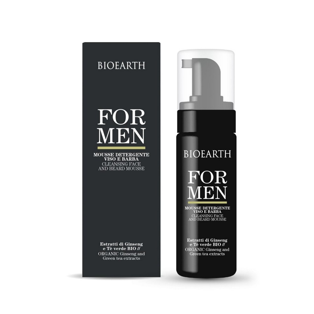 BIOEARTH PENA ZA BRIJANJE I ČIŠĆENJE LICA - MEN 150 ML 
