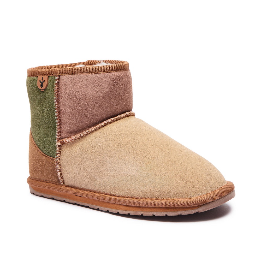 EMU JR CIZME WALLABY MINI PATCHWORK CHESTNUT 