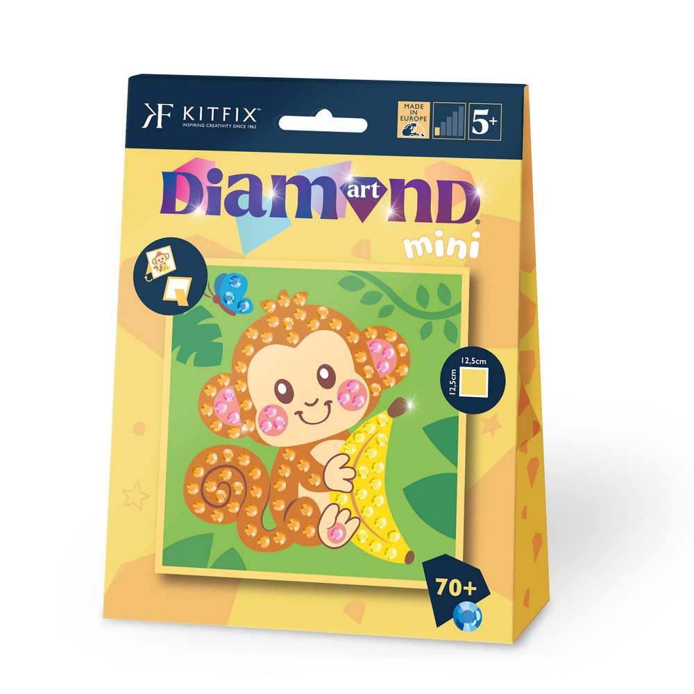 MINI DIAMOND ART SET MONKEY 