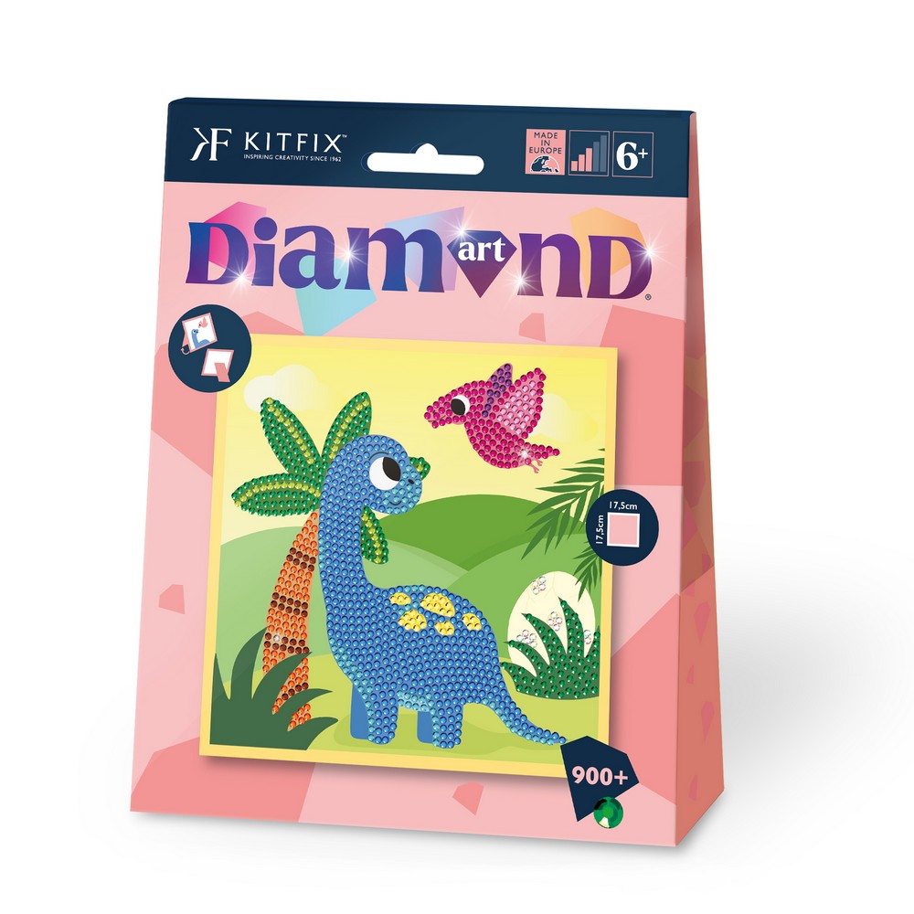 JUNIOR DIAMOND ART SET DINO WORLD 