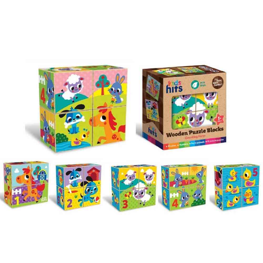 KIDS HITS DRVENE PUZZLE - FARMA 