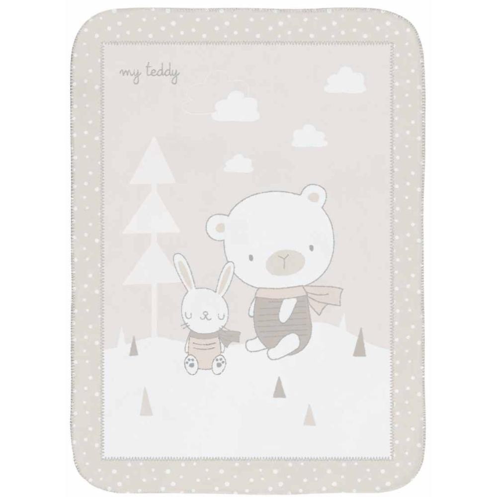 KIKKA BOO CEBE SUPER SOFT MY TEDDY 110X80 CM 