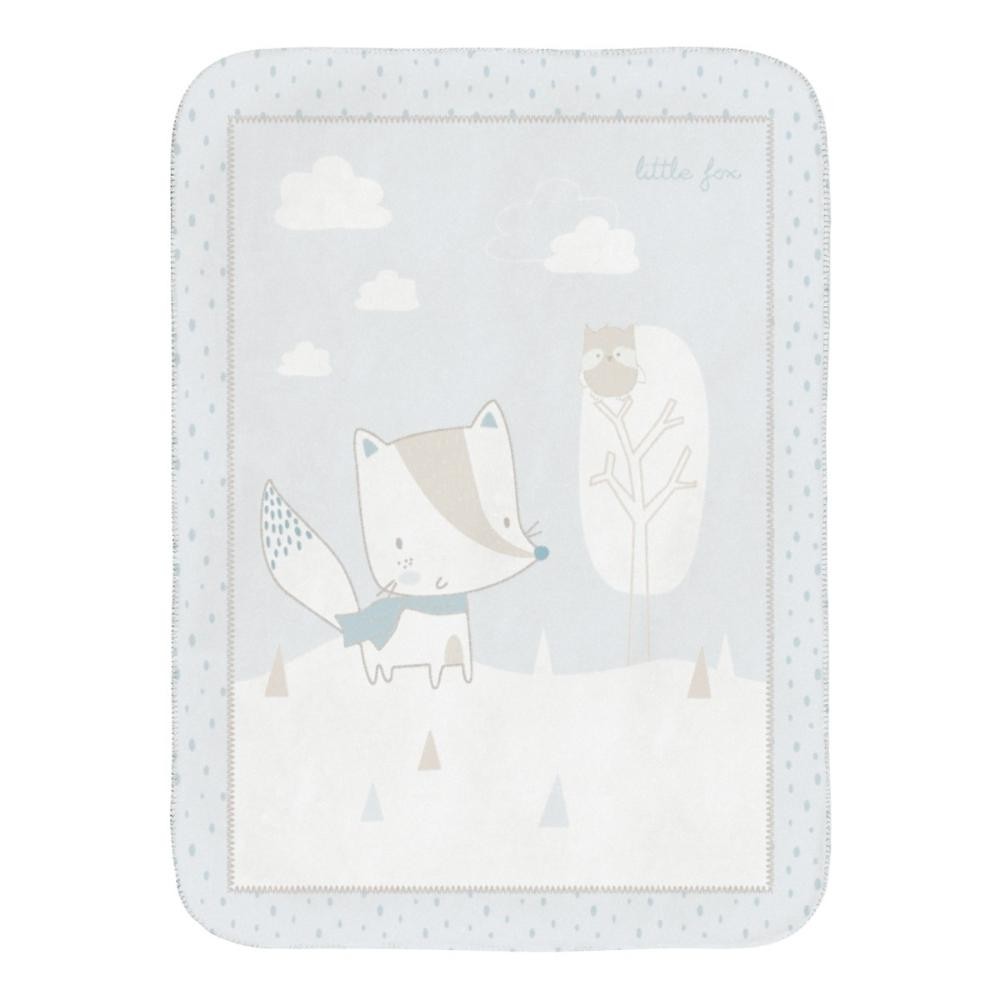 KIKKA BOO CEBE SUPER SOFT LITTLE FOX 80X110 CM 