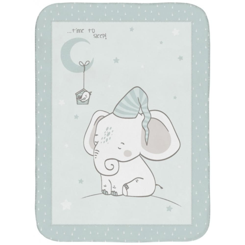 KIKKA BOO CEBE SUPER SOFT ELEPHANT TIME 80X110 CM 