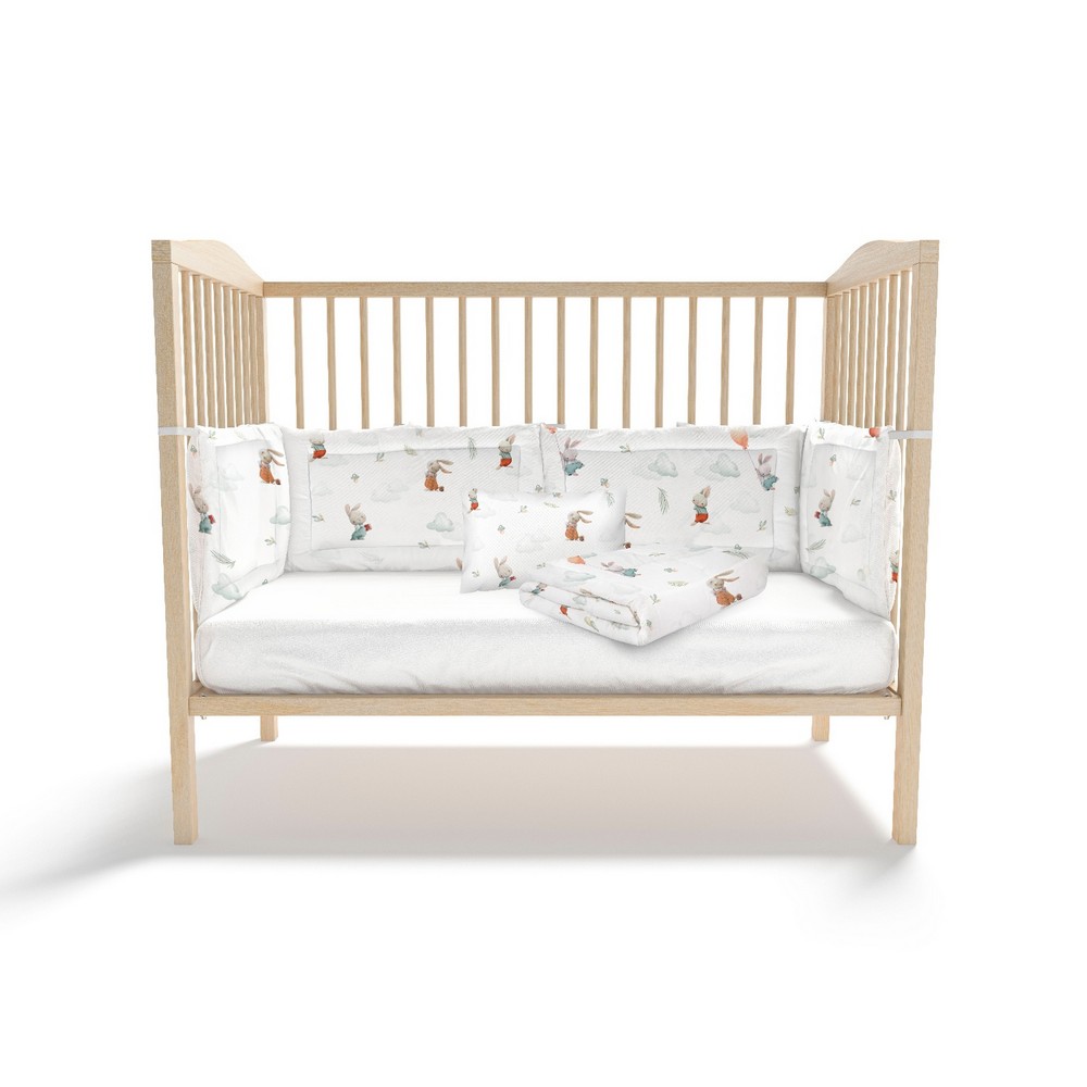 KIDZZ POSTELJINA 6 DELOVA ZEKA MINT 