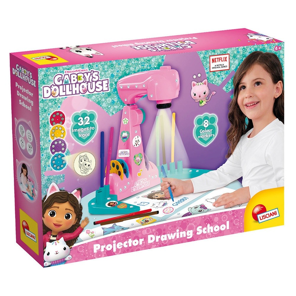 LISCIANI GABBYS DOLLHOUSE PROJEKTOR ŠKOLA CRTANJA 