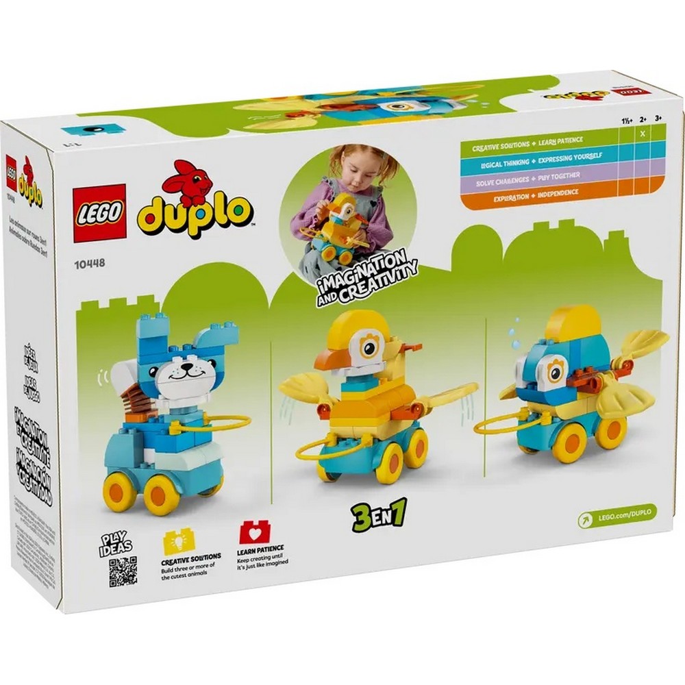 LEGO DUPLO TOWN 3IN1 ANIMALS ON WHEELS 
