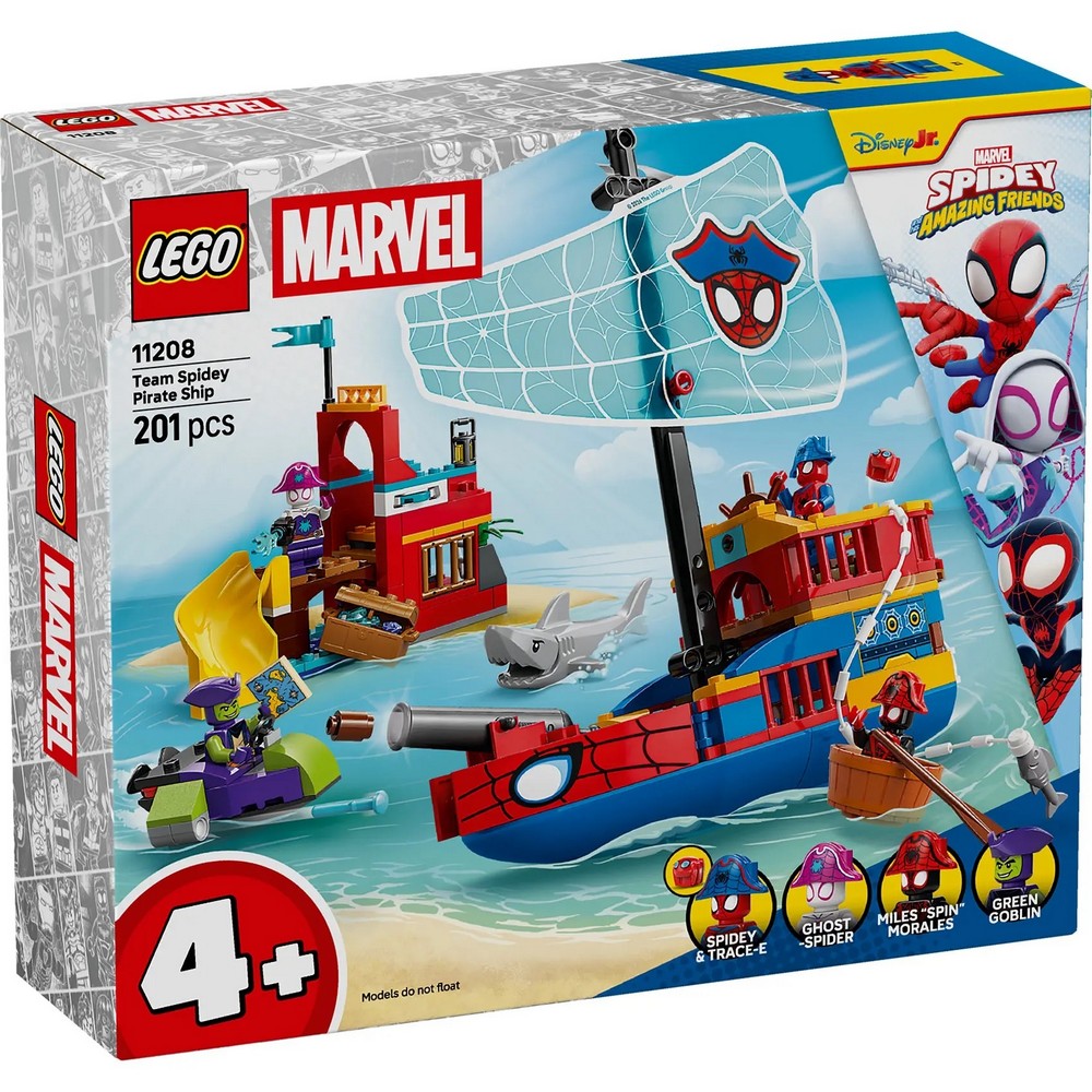 LEGO MARVEL TEAM SPIDEY PIRATE SHIP 