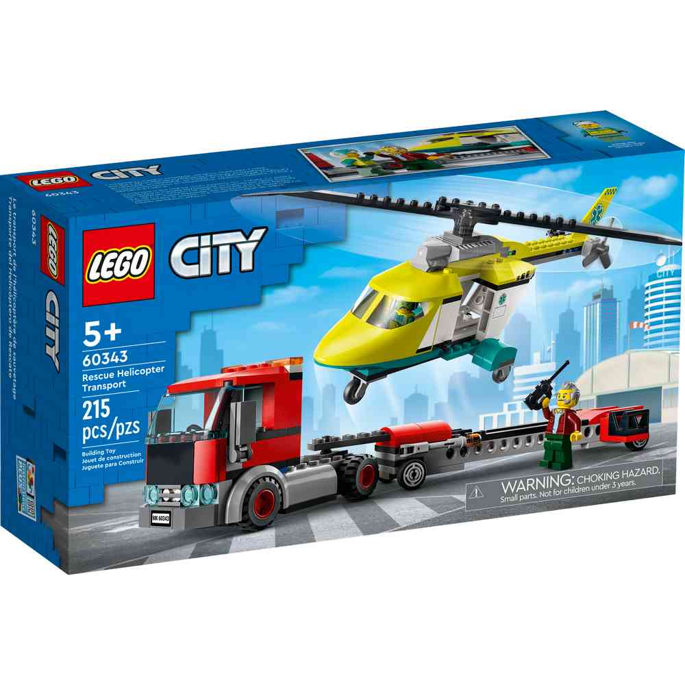 LEGO CITY RESCUE HELICOPTER TRANSPORT 