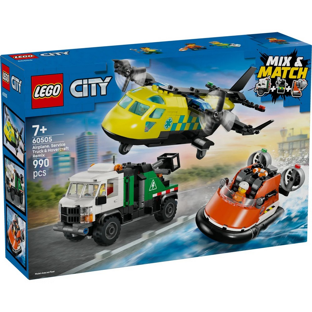 LEGO CITY AIRPLANE, SERVICE TRUCK  AND  HANGAR 