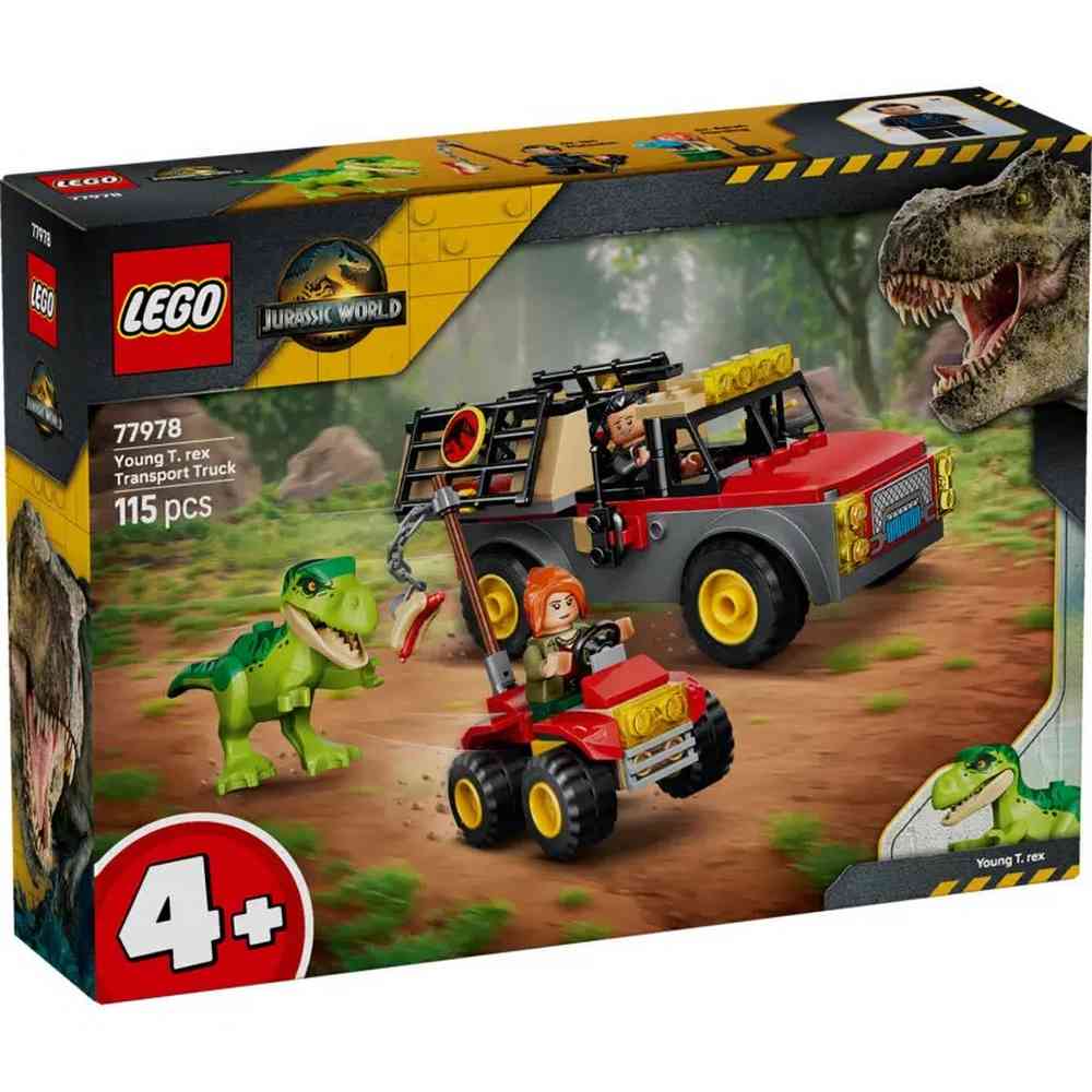 LEGO JURASSIC WORLD YOUNG T REX TRANSPORT TRUCK 