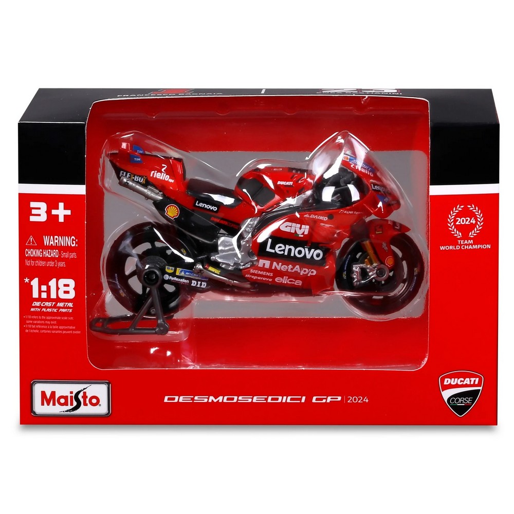 MAISTO 1:18 DUCATI DESMOSEDICI MOTOR GP 2024 