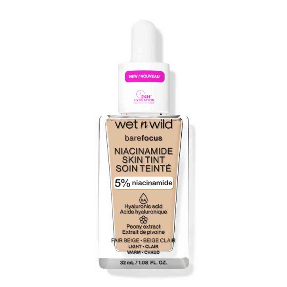 WET N WILD BARE FOCUS NIACINAMIDE SKIN TINT TONIRANI SERUM FAIR BEIGE LIGHT 32ML 